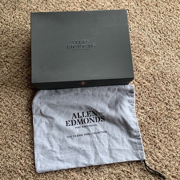 Men’s Size 11 D Allen Edmonds Brown Leather Weatherproof Dalton Wingtip Boots - Picture 7 of 8